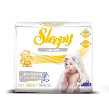 Sleepy 50x12'li Set Sensitive Islak Havlu