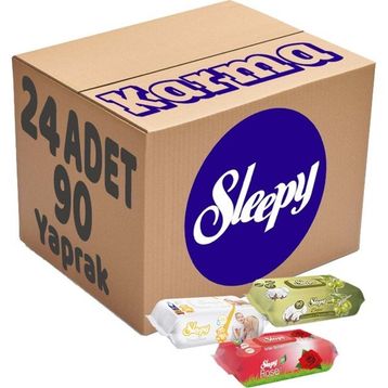 Sleepy 90 Yaprak Islak Havlu Mendil Karma
