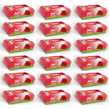 Sleepy 90x18'li Set Gül Islak Havlu