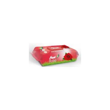 Sleepy 90x20'li Set Gül Plastik Kapaklı Islak Havlu