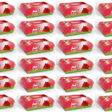 Sleepy 90x36'lı Set Gül Islak Havlu