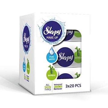 Sleepy Bamboo 3x20 Adet Makyaj Temizleme Mendili