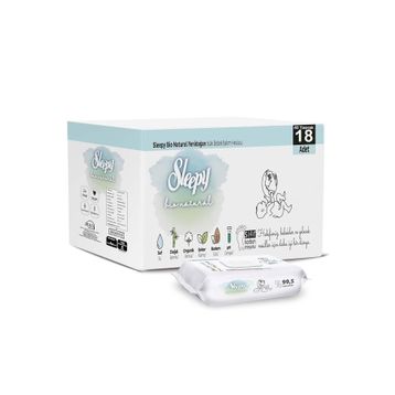 Sleepy Bio Natural 18x40 Yaprak Yeni Doğan Islak Mendil