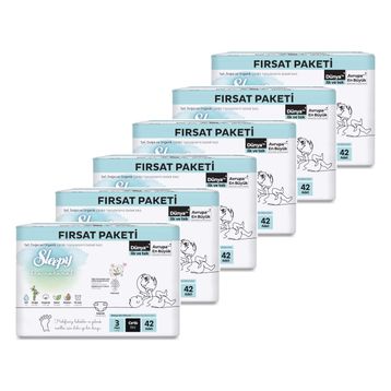 Sleepy Bio Natural No:3 Midi 252 Adet Bebek Bezi