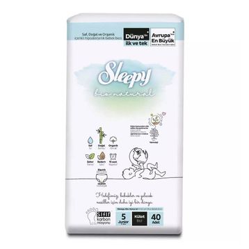 Sleepy Bio Natural No:5 Junior 40 Adet Külot Bebek Bezi