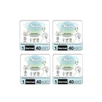 Sleepy Bio Natural Premium Plus Normal 160 Adet Günlük Ped