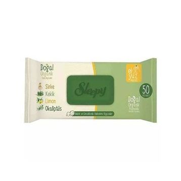 Sleepy Doğal Organik Pamuklu 50 Yaprak Islak Mendil