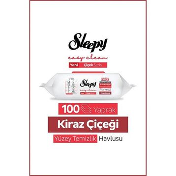Sleepy Easy 100 Yaprak Clean Kiraz Çiçeği Yüzey Temizlik Havlusu