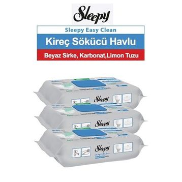 Sleepy Easy Clean 30 Yaprak Süper Kireç Sökücü Havlu