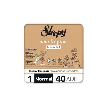 Sleepy Ecologic Normal 40'lı Premium Plus Günlük Ped