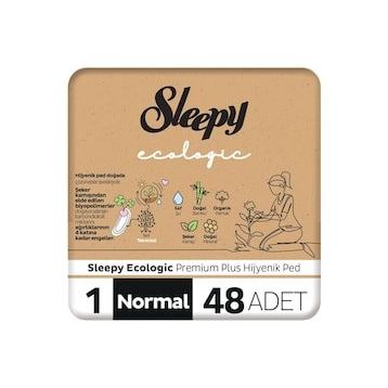 Sleepy Ecologic Premium Plus 1 Normal 48'li Hijyenik Ped