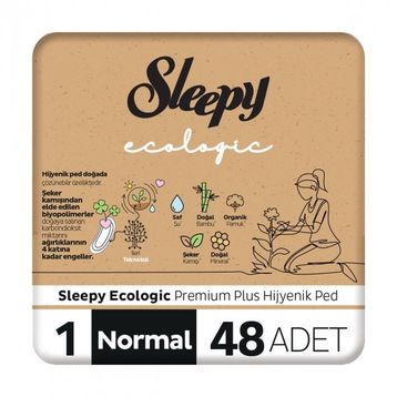 Sleepy Ecologic Premium Plus 1 Normal 48'li Hijyenik Ped