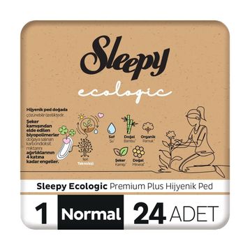 Sleepy Ecologic Premium Plus Normal 24 Adet Hijyenik Ped