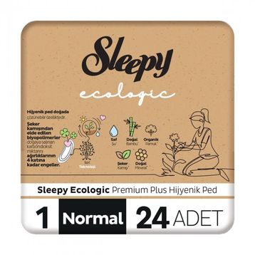 Sleepy Ecologic Premium Plus Normal 24 Adet Hijyenik Ped