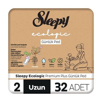 Sleepy Ecologic Premium Plus Uzun 32'li Günlük Ped