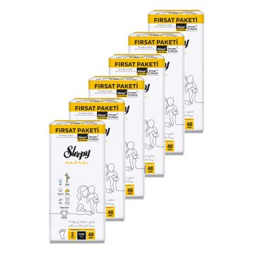 Sleepy Extra No:2 Mini 288 Adet Bebek Bezi
