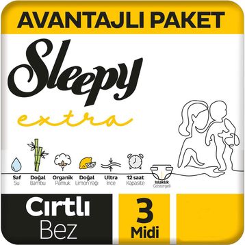 Sleepy Extra No:3 Midi 42 Adet Bebek Bezi