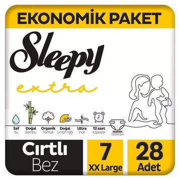 Sleepy Extra No:7 XXLarge 28 Adet Bebek Bezi
