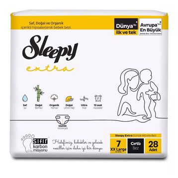 Sleepy Extra No:7 XXLarge 28 Adet Bebek Bezi