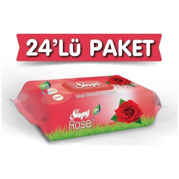 Sleepy Gül Kokulu 24x90 2160 Yaprak Islak Havlu Mendil