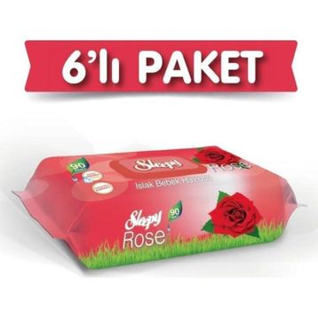 Sleepy Gül Kokulu 6x90 540 Yaprak Islak Havlu Mendil