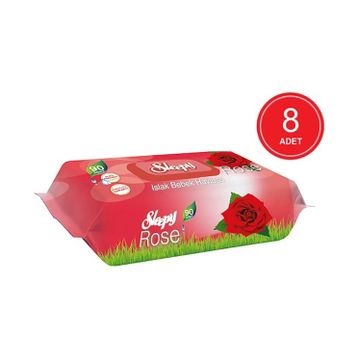 Sleepy Gül Kokulu 8x90 180 Adet Islak Mendil