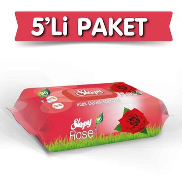 Sleepy Gül Kokulu 90x5'li 450 Yaprak Islak Havlu