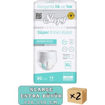 Sleepy Külotlu XLarge 60 Adet Hasta Bezi
