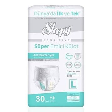 Sleepy Large Beden 30 Adet Süper Emici Külot Yetişkin Hasta Bezi