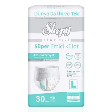 Sleepy Large Beden 30 Adet Süper Emici Külot Yetişkin Hasta Bezi