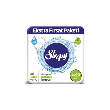 Sleepy Make Up 20'li 4 Adet Makyaj Temizleme Mendili