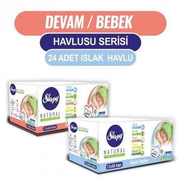 Sleepy Natural 12x40 480 Yaprak Devam Havlusu