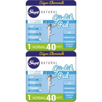 Sleepy Natural 2x40 Adet Normal Günlük Ped