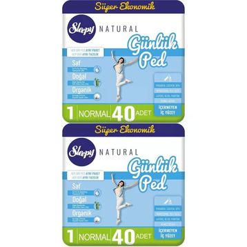 Sleepy Natural 2x40 Adet Normal Günlük Ped
