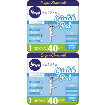 Sleepy Natural 2x40 Adet Normal Günlük Ped