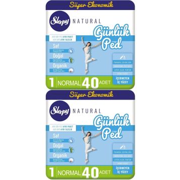 Sleepy Natural 2x40 Adet Normal Günlük Ped