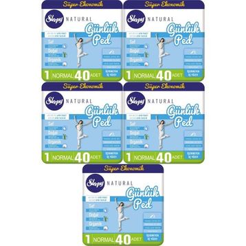Sleepy Natural 5x40 Adet Normal Günlük Ped