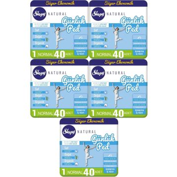 Sleepy Natural 5x40 Adet Normal Günlük Ped