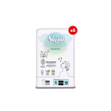 Sleepy Natural 6x40 Adet Normal Günlük Ped