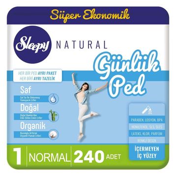 Sleepy Natural 6x40 Adet Normal Günlük Ped
