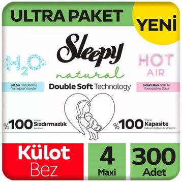 Sleepy Natural Double Soft No:4 Maxi Külot Bebek Bezi
