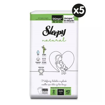 Sleepy Natural No:2 Mini 210 Adet Bebek Bezi