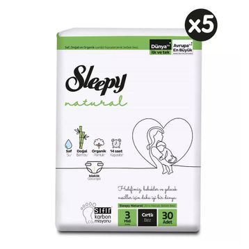 Sleepy Natural No:3 Midi 150 Adet Bebek Bezi