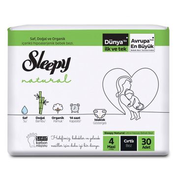 Sleepy Natural No:4 Maxi 30 Adet Bebek Bezi