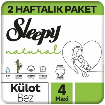 Sleepy Natural No:4 Maxi Külot Bebek Bezi