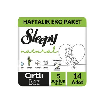 Sleepy Natural No:5 Junior 14 Adet Bebek Bezi