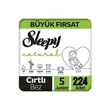 Sleepy Natural No:5 Junior 224 Adet Bebek Bezi
