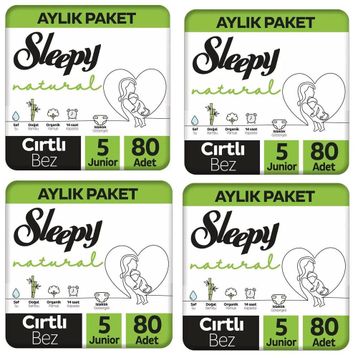 Sleepy Natural No:5 Junior 320 Adet Bebek Bezi
