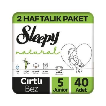 Sleepy Natural No:5 Junior 40 Adet Bebek Bezi