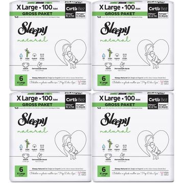 Sleepy Natural No:6 XLarge 248 Adet Bebek Bezi